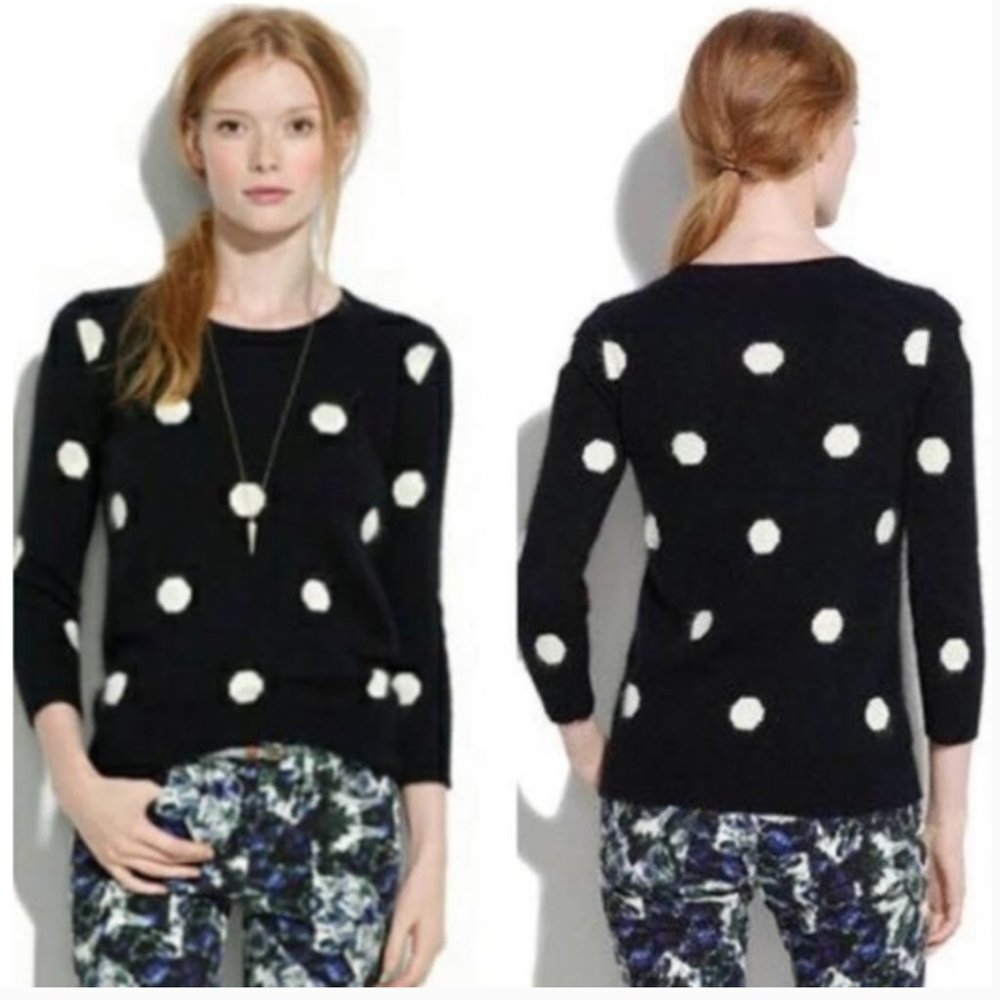 Madewell Polka Dot Sweater